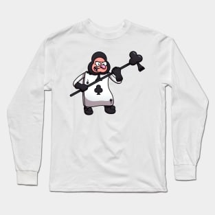 Clover Card Soldier From Wonderland Story Long Sleeve T-Shirt